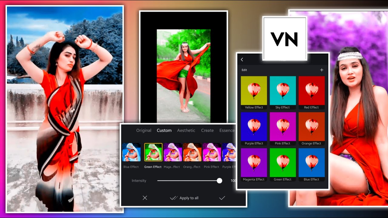 9 New VN Filter || How To Add Filter on VN app || Colour Grading Video Editing | VN Video Editing