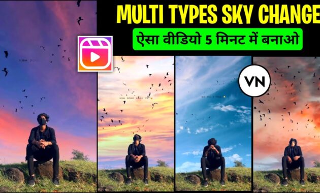 Multi Types Sky Change Video Editing in Vn App || Sky Birds Fly Video Editing || Vn Video Editing