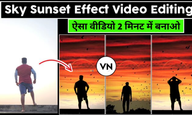 1 Click & Sky Sunset Sky Sunset Background Video Editing Vn Video Editing Jsr ka Londa