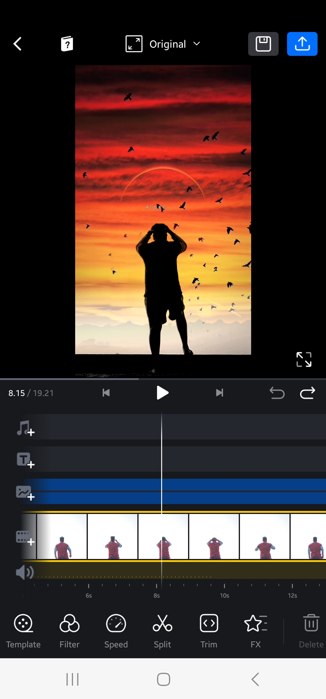 1 Click & Sky Sunset Sky Sunset Background Video Editing Vn Video Editing Jsr ka Londa