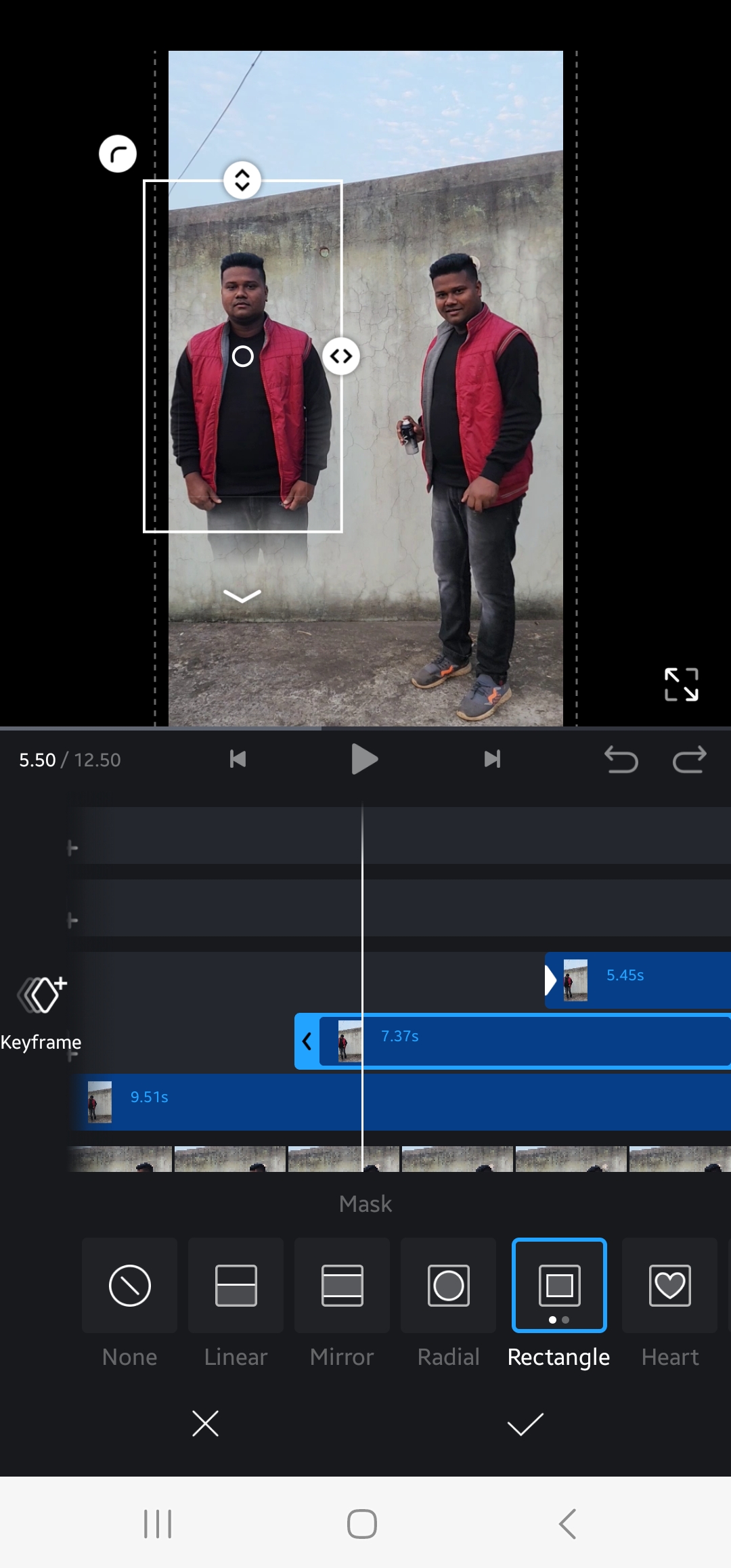 Crazy clone effect video editing VN video editing Double role video editing
