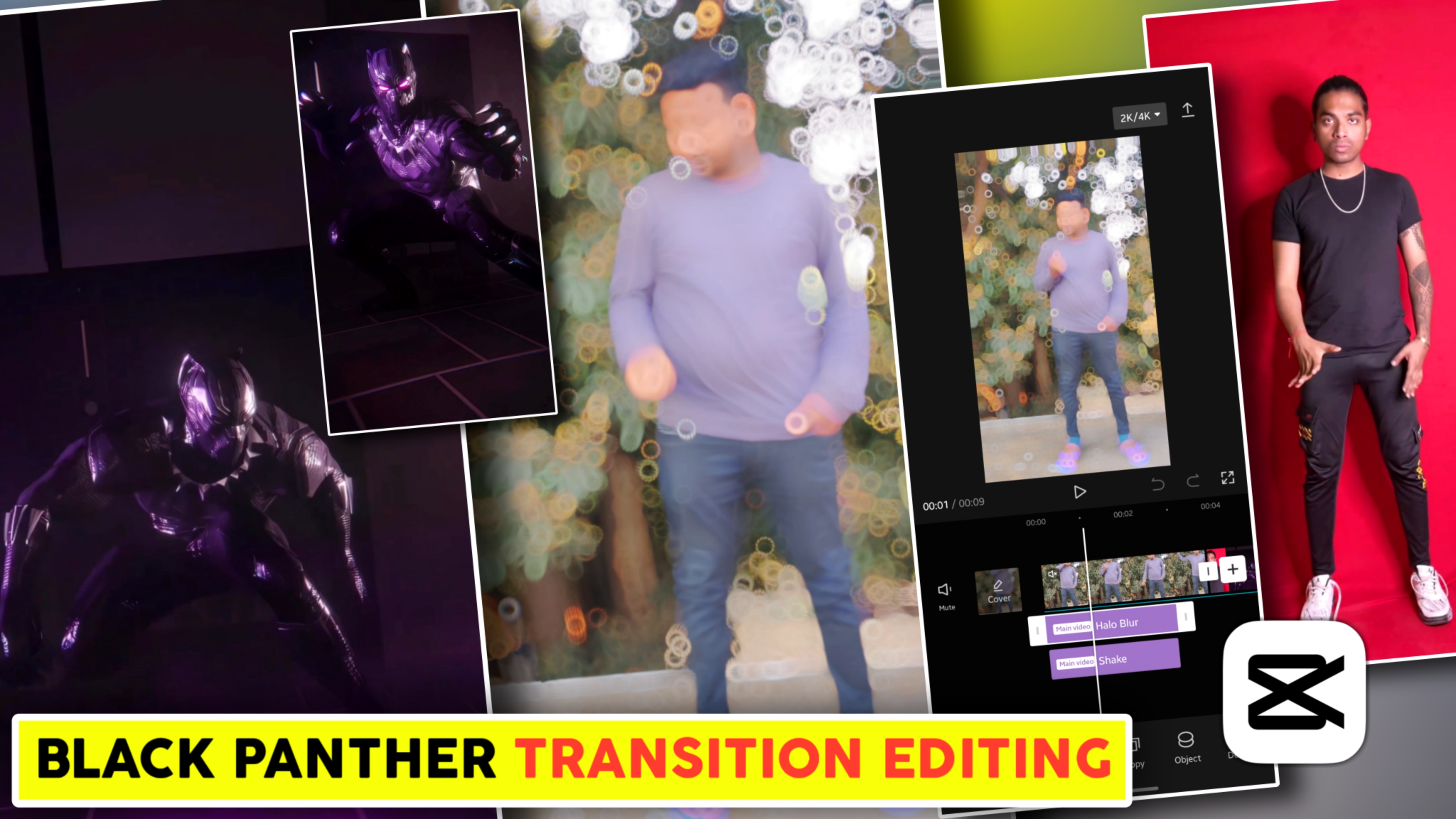 Likhe Jo Khat Tujhe || Black Panther Transition Video Editing || Instagram Reels Video Editing