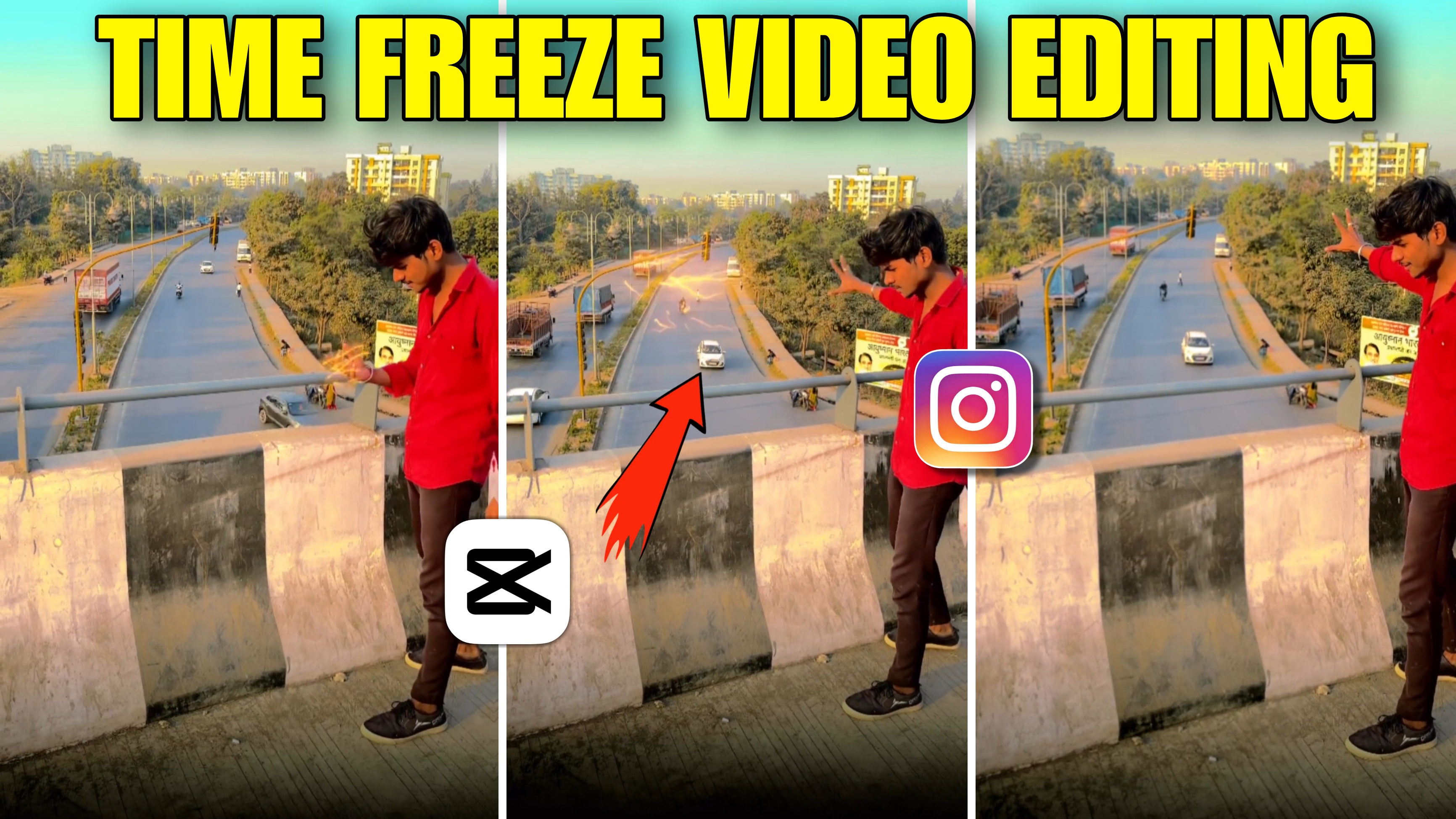 How To Make Time Freeze Video || Time Stop Reels Video Editing || Capcut Video Editing