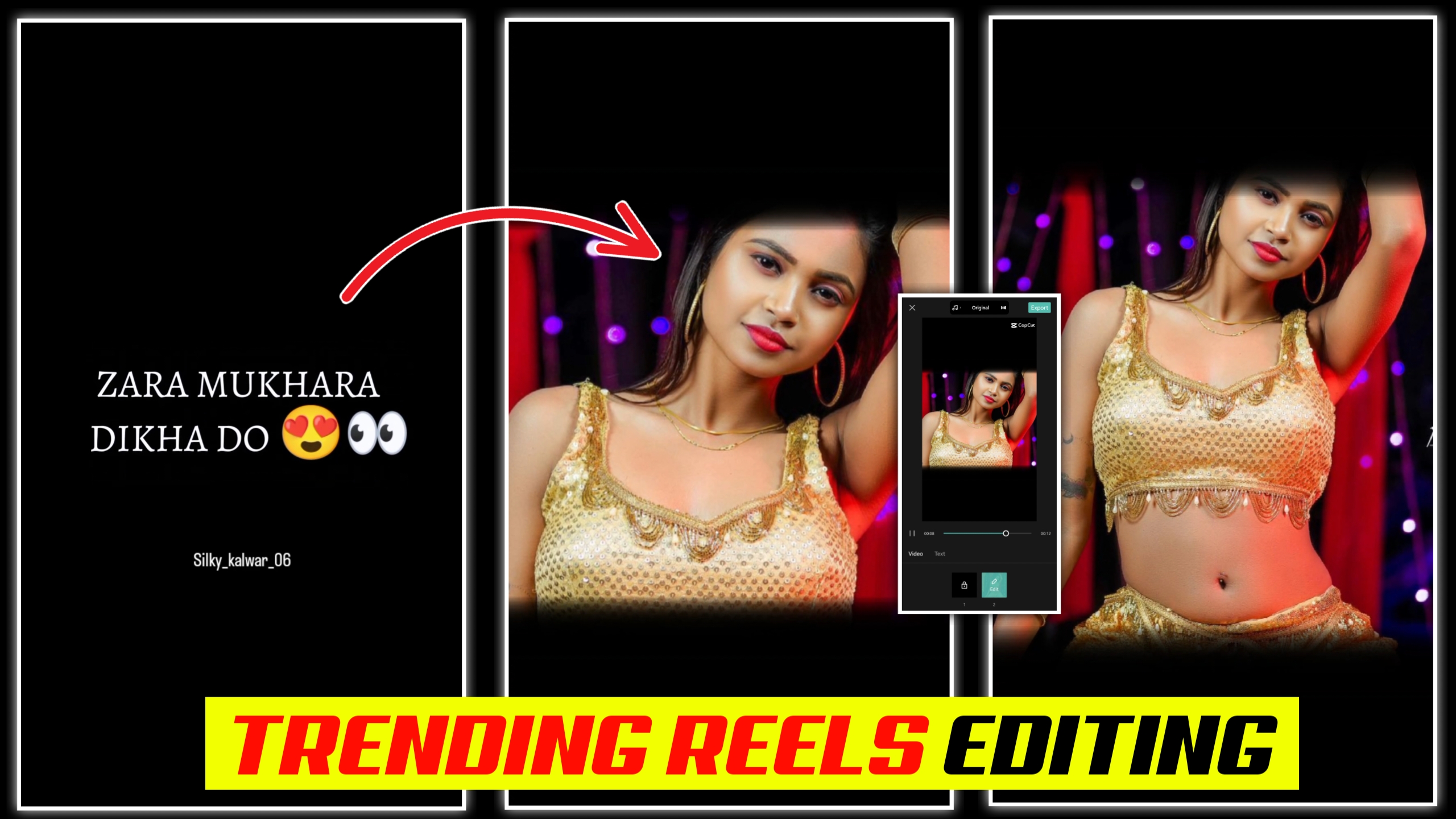 Jara mukhda dikha do reels editing || Instagram trending reels editing || Capcut video editing