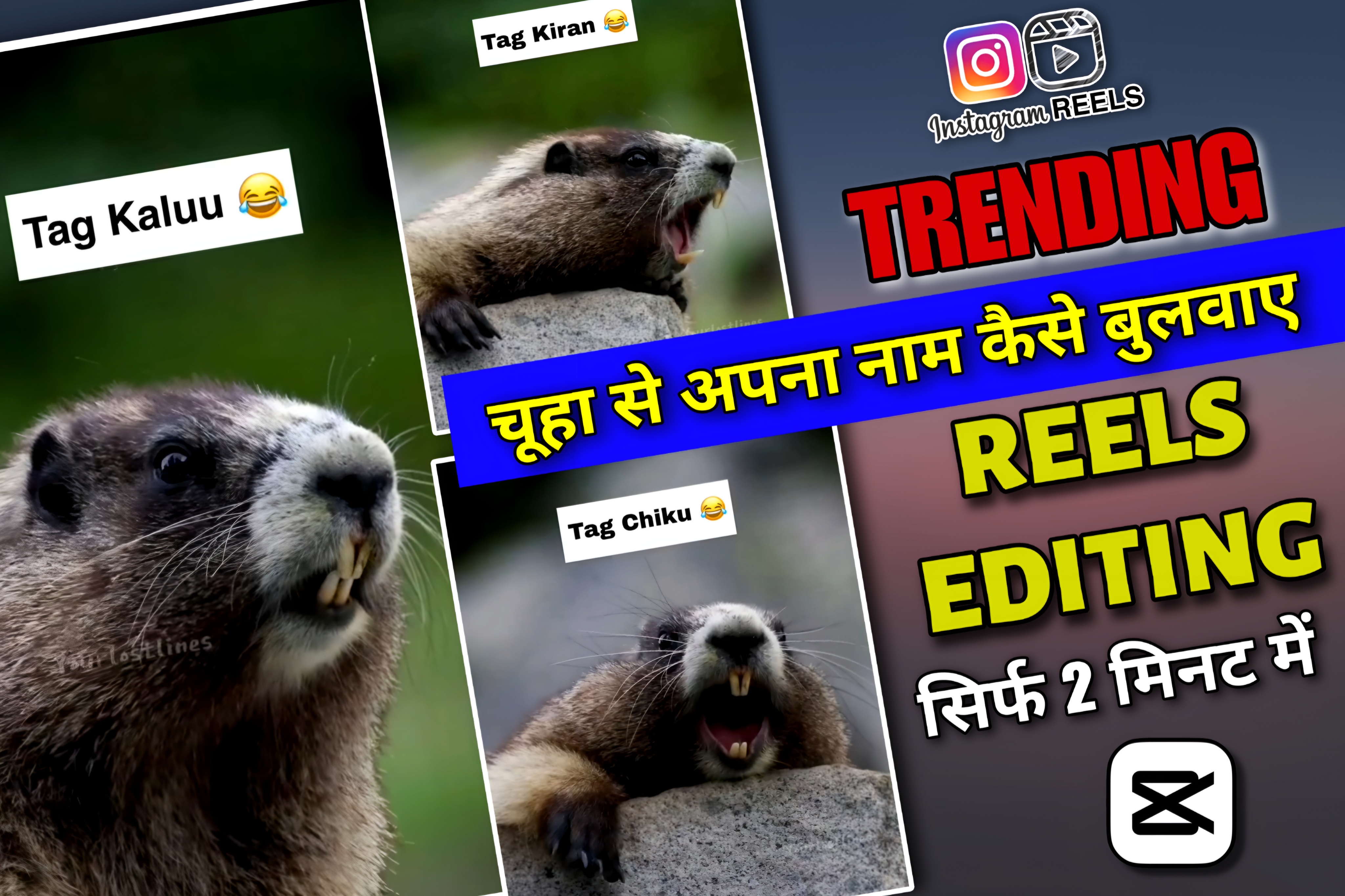 Viral Rat Saying Name Reels Editing || Instagram Trending Reels Editing || New Capcut Template