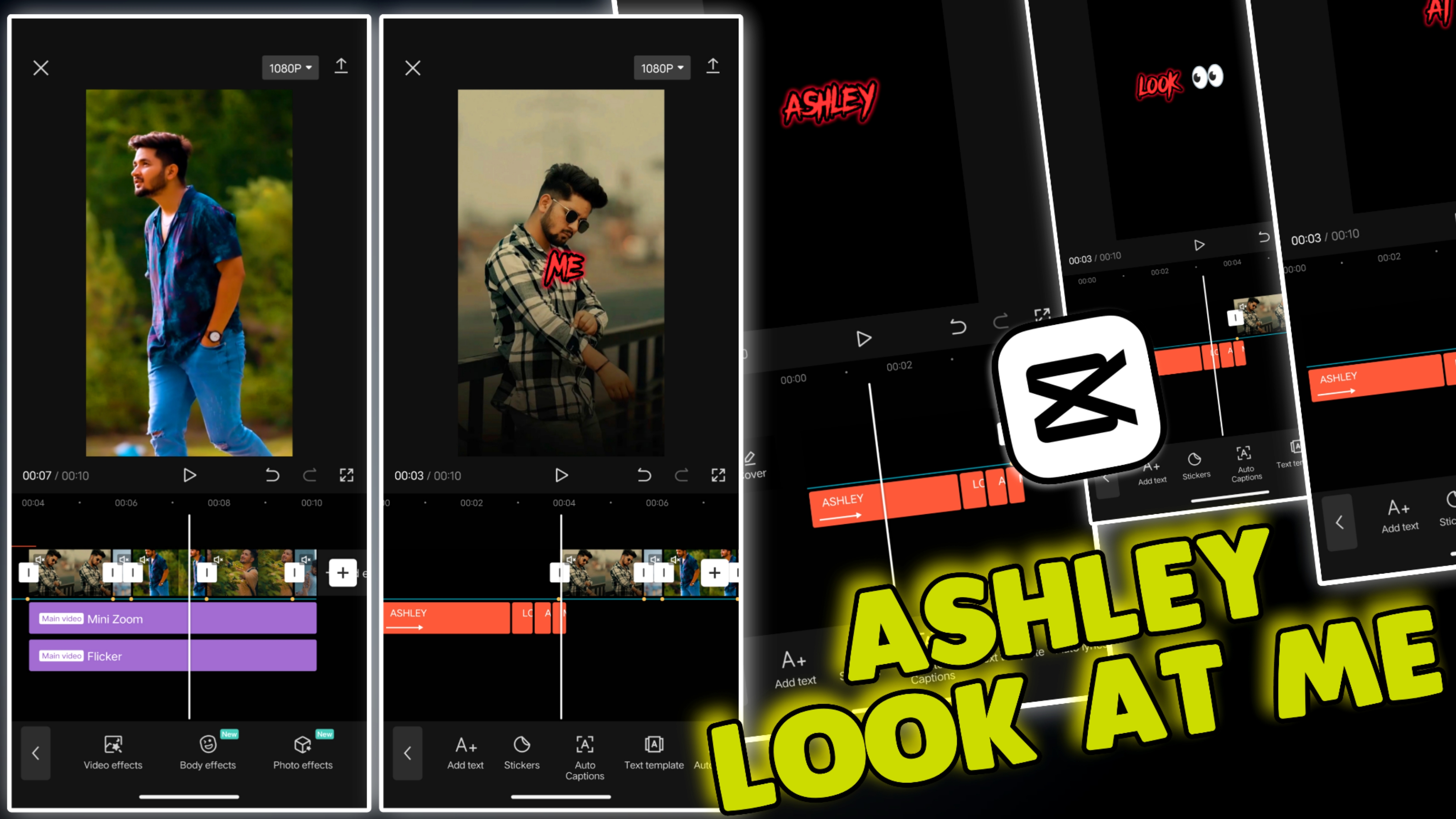 Ashley Look At Me || Mini Zoom Effect,Flicker Effect || Capcut New Editing