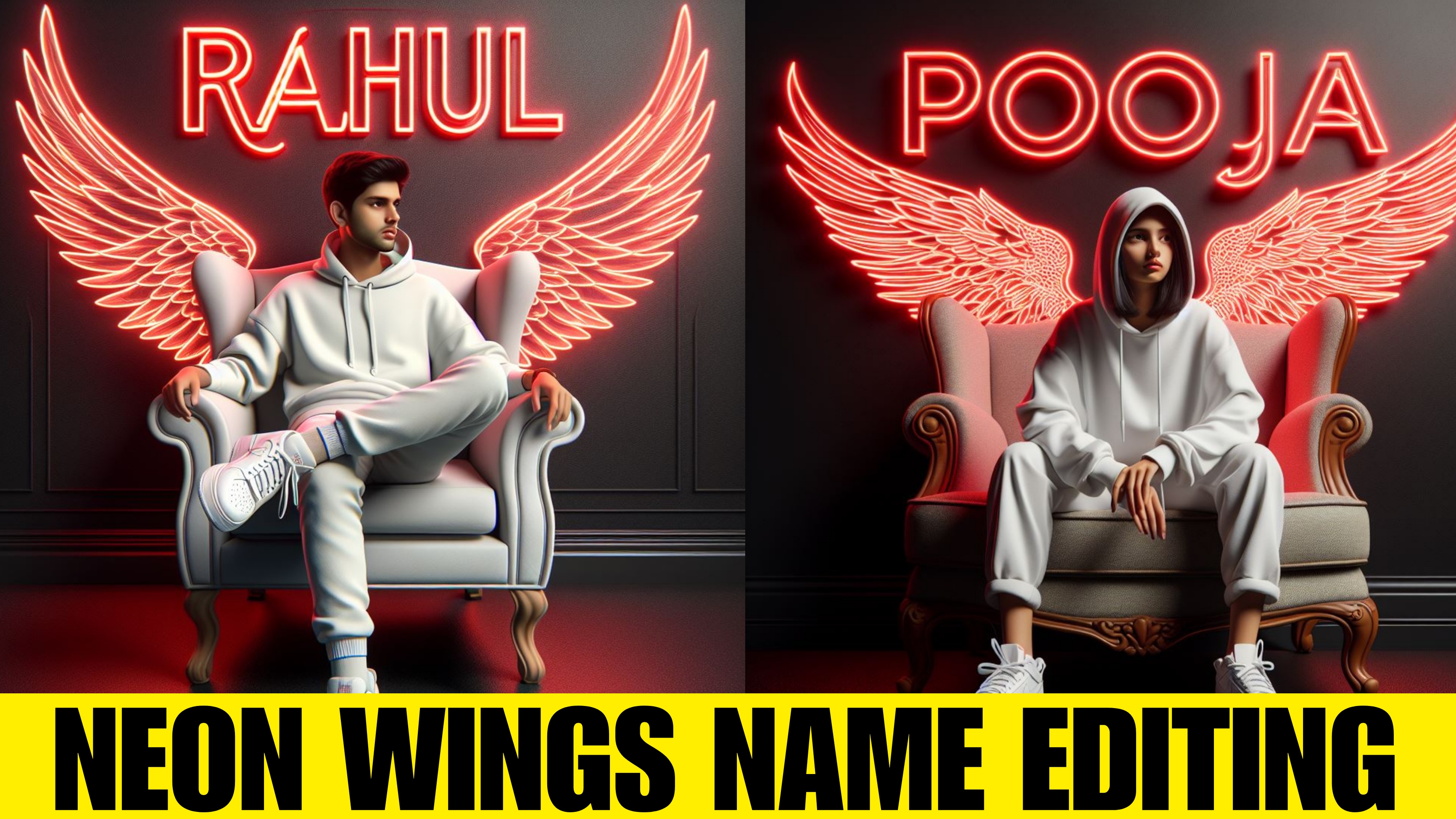 How To Create 3D Ai Wings Name Image |Trending Wings Name Video Editing | BingImage Creator