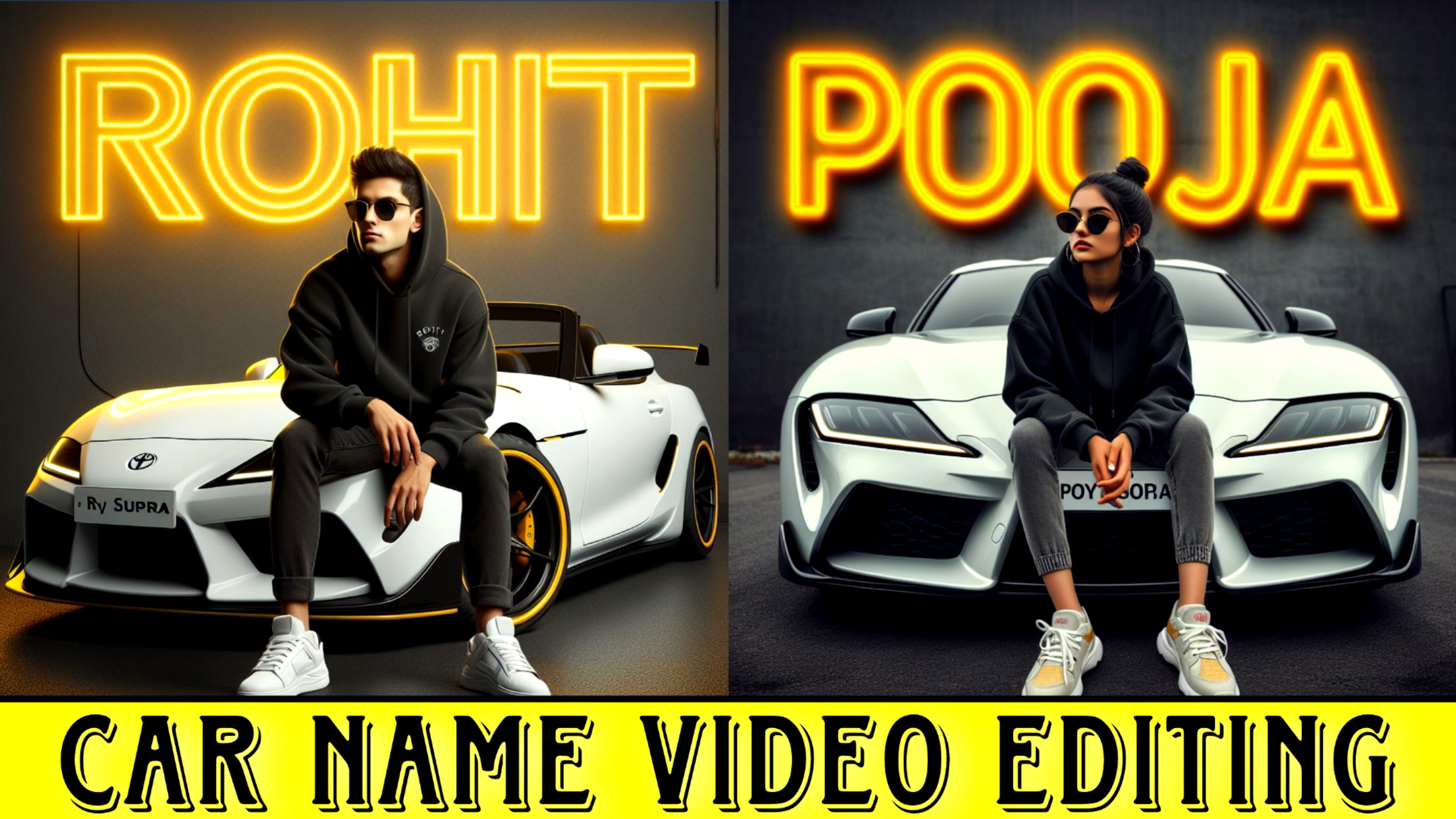 How To Create 3D Ai Car Name Image Kaise Banaye || Trending Car Name Video Editing